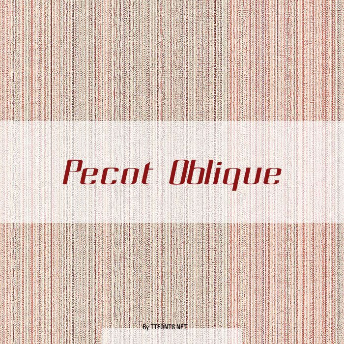 Pecot Oblique example